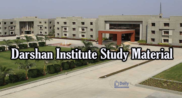 Darshan Institute Study Material