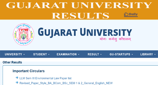 Gujarat University MBBS Results