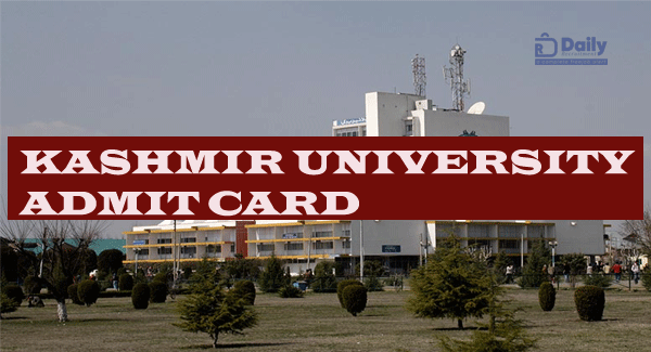 Kashmir University DDE Admit Card