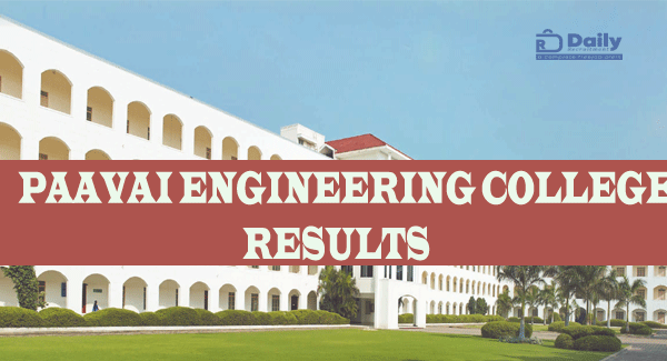 Paavai Engineering College Results