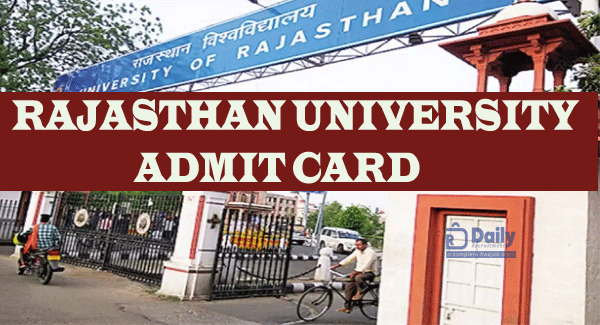 Rajasthan University Admit Card