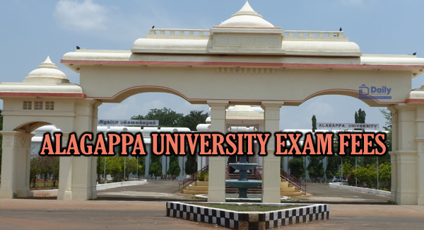 Alagappa University Exam fees