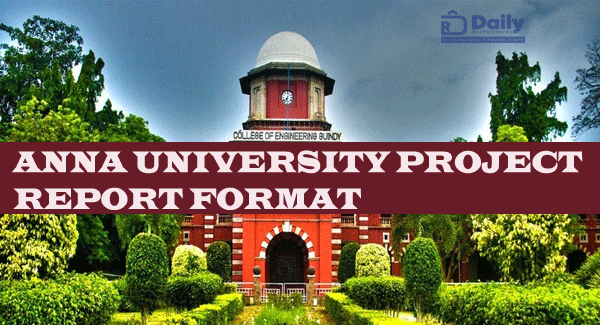 Anna University Project Report Format