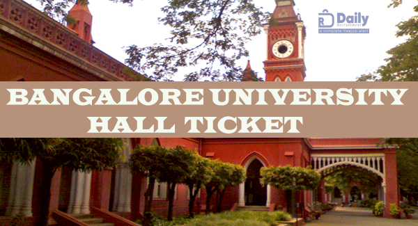 Bangalore University 1st Sem Hall Ticket