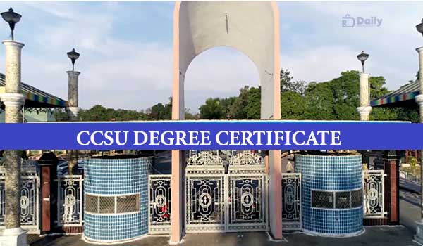 CCSU Degree Certificate