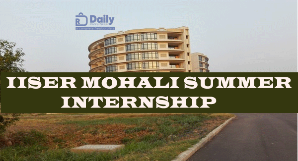 IISER Mohali Summer Internship