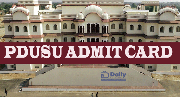 Shekhawati University Main Exam Admit Card