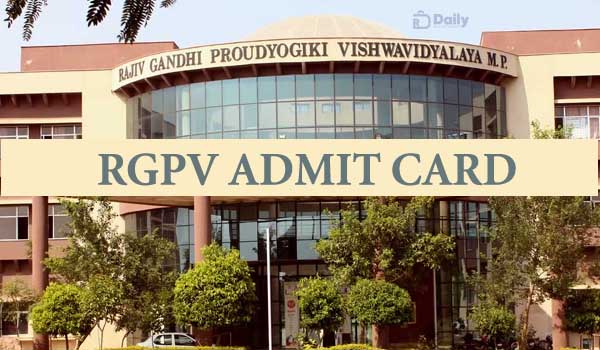 RGPV Ph.D Admit Card