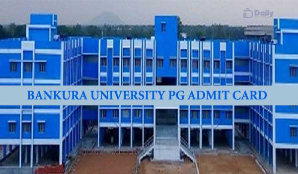 Bankura University PG Admit Card