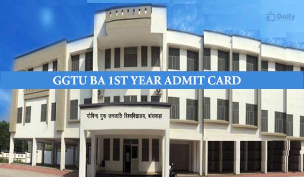 GGTU BA 1st Year Admit Card