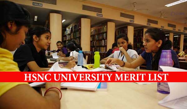 HSNC University UG PG Merit List