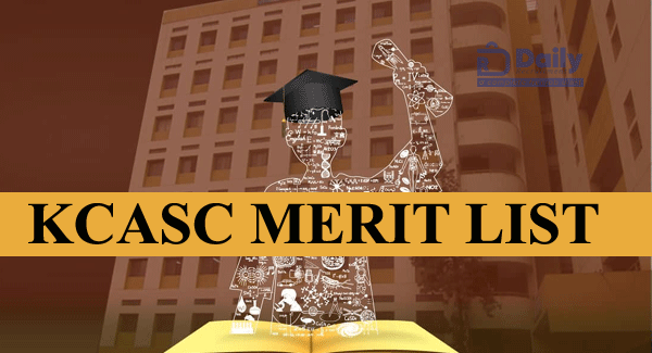 KCASC BCOM Merit List