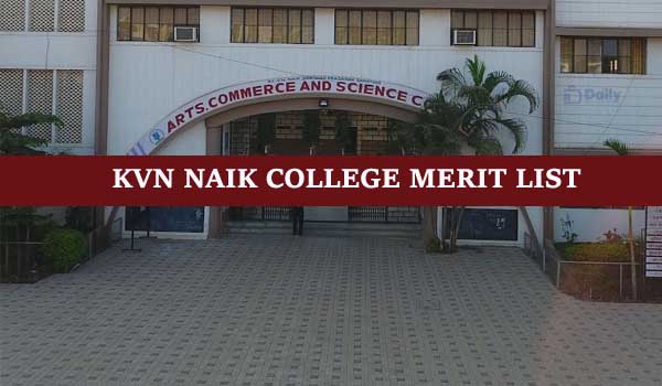 KVN Naik College UG First Merit List