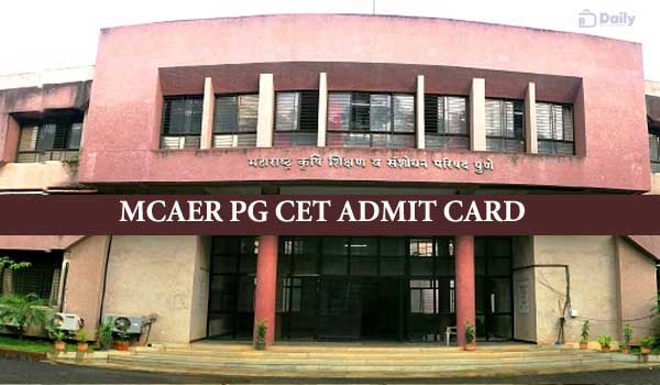 MCAER PG Entrance Admit Card