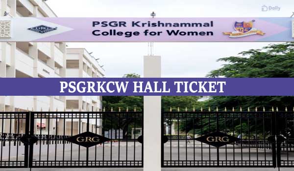 PSGRKCW Hall Ticket