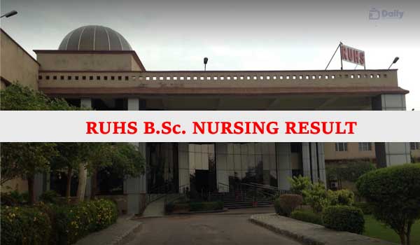 RUHS B.Sc. Nursing Result