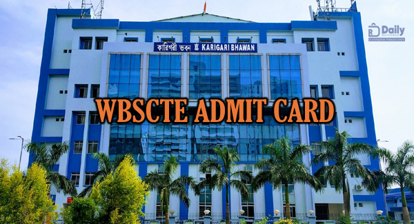 WBSCTE admit card