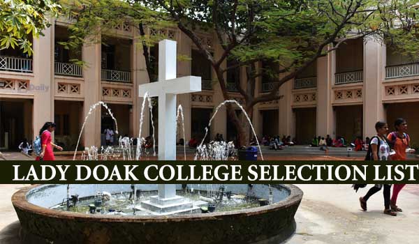 Lady Doak College UG Selection List