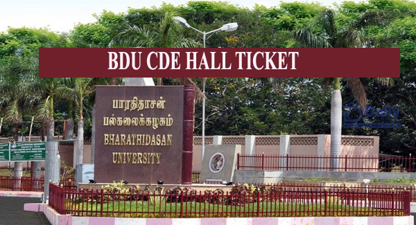 BDU CDE Hall Ticket