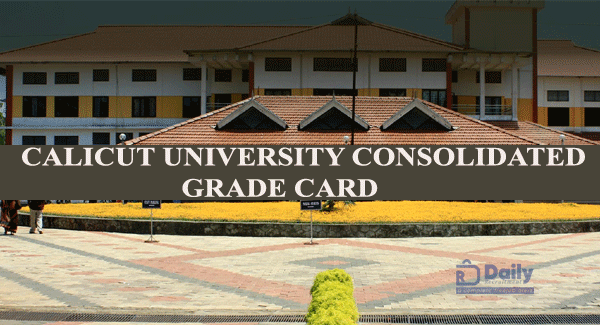 Calicut University Consolidated Grade Card