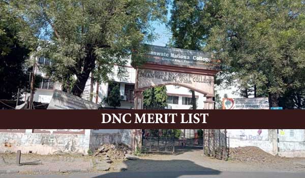 Dhanwate National College Merit List