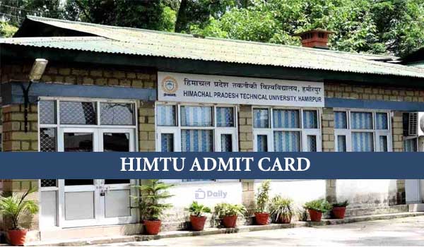HIMTU B.Pharm 8th Sem Admit Card