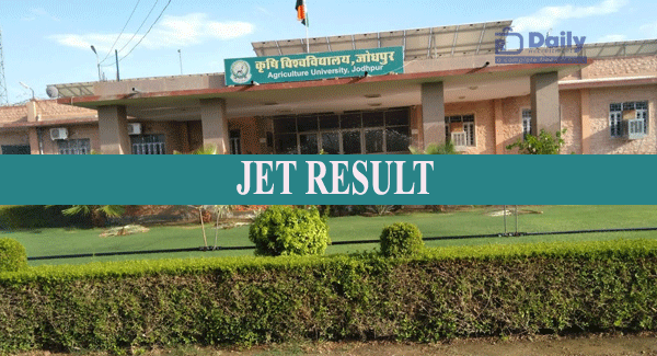 Jodhpur Agriculture University JET Result