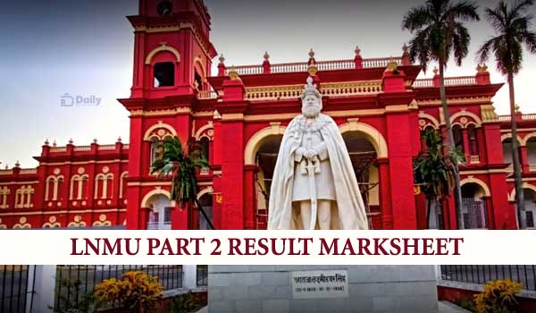LNMU Part 2 Result 2022 Marksheet Download