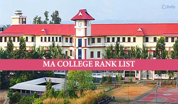 MA College UG Provisional Rank List