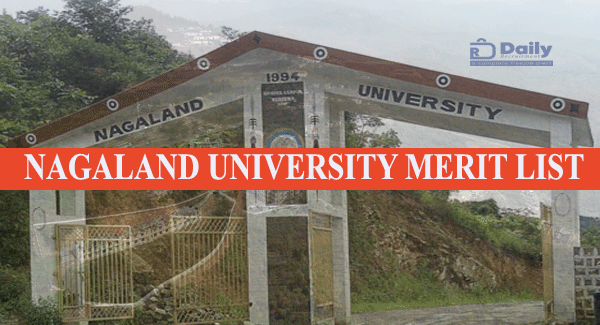 Nagaland University B.Ed Merit List