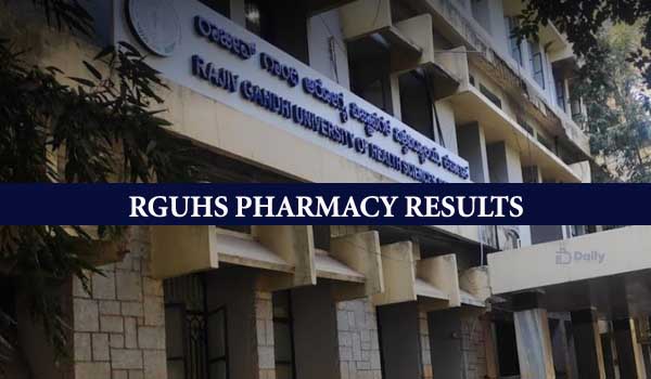 RGUHS B.Pharmacy Results
