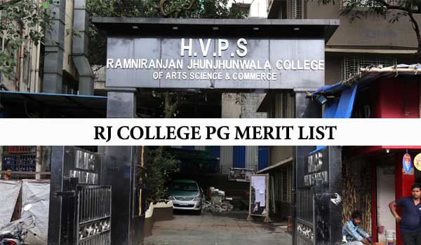 RJ College PG Provisional Merit List