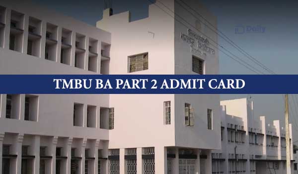 TMBU BA Part 2 Admit Card