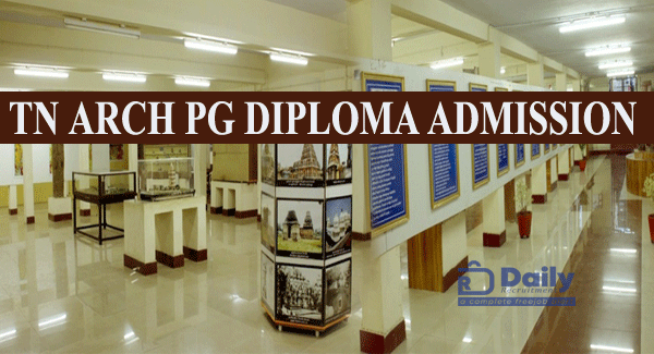 TN ARCH PG Diploma Admission