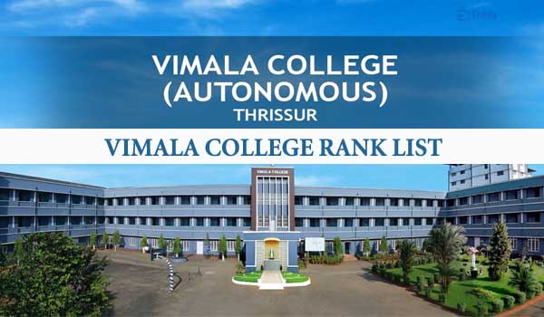 Vimala College UG Rank List