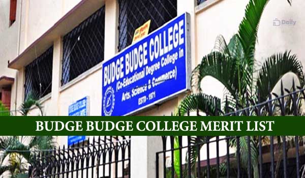 Budge Budge College UG Merit List