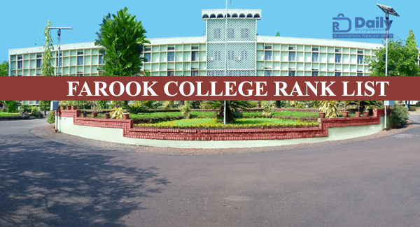 Farook College PG Rank List