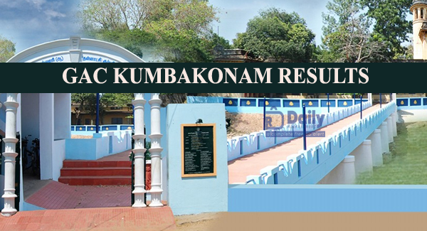 Kumbakonam Govt Arts College Results
