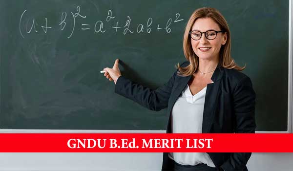 Punjab B.Ed Provisional Merit List