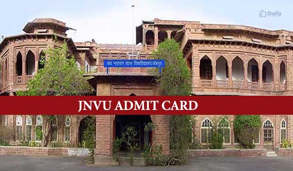 JNVU B.Ed. Admit Card