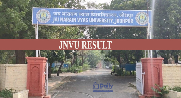 Jai Narain Vyas University Result 2022
