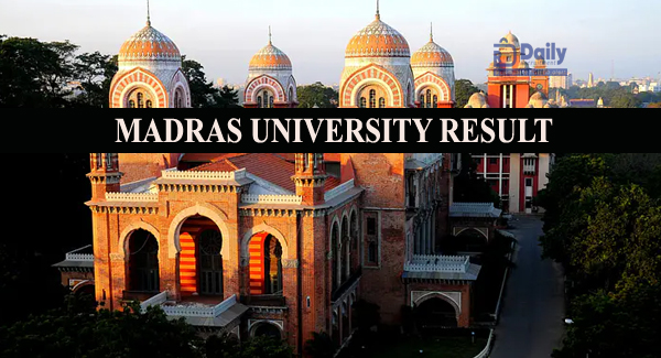 Madras University UG PG April Result