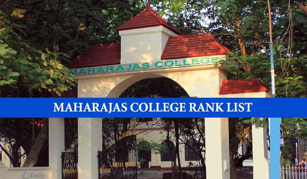 Maharajas College UG Rank List