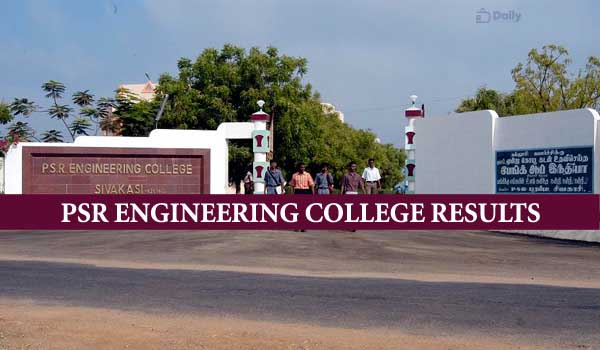 PSR Engineering College Results