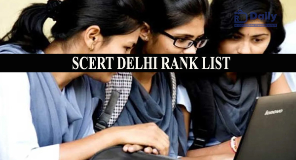 SCERT Delhi DELED Rank List
