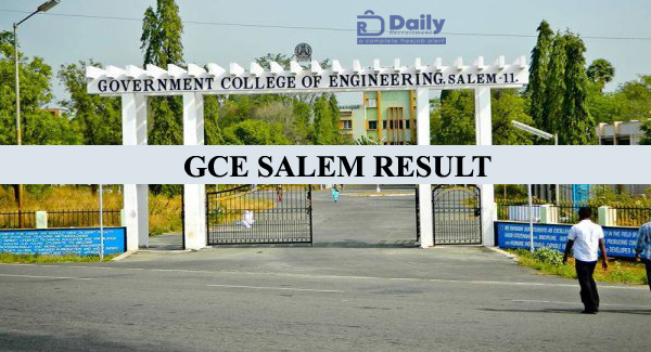 Salem Govt Engineering College Results