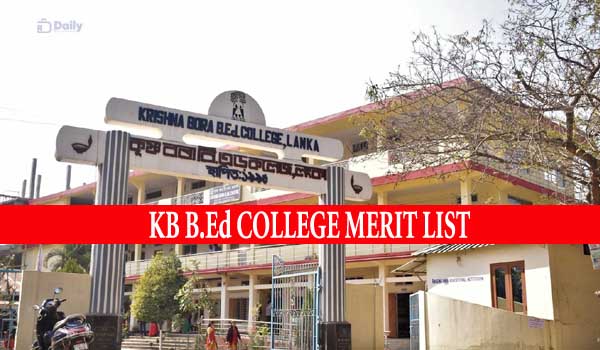 KB B.Ed. College Merit List