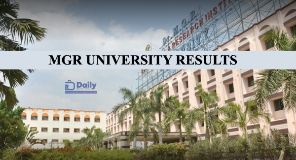 MGR University Results