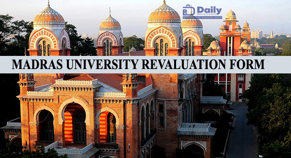Madras University April Revaluation Link 2022