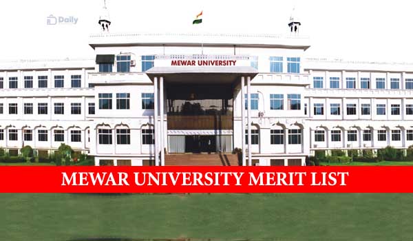 Mewar University Merit List